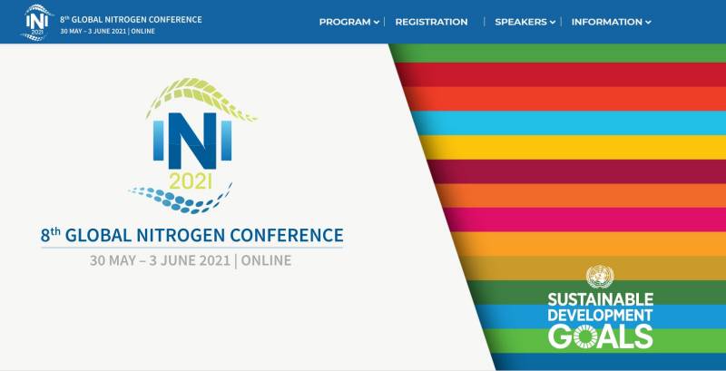 Homepage of the 8th International Nitrogen Initiative Conference (INI2021)